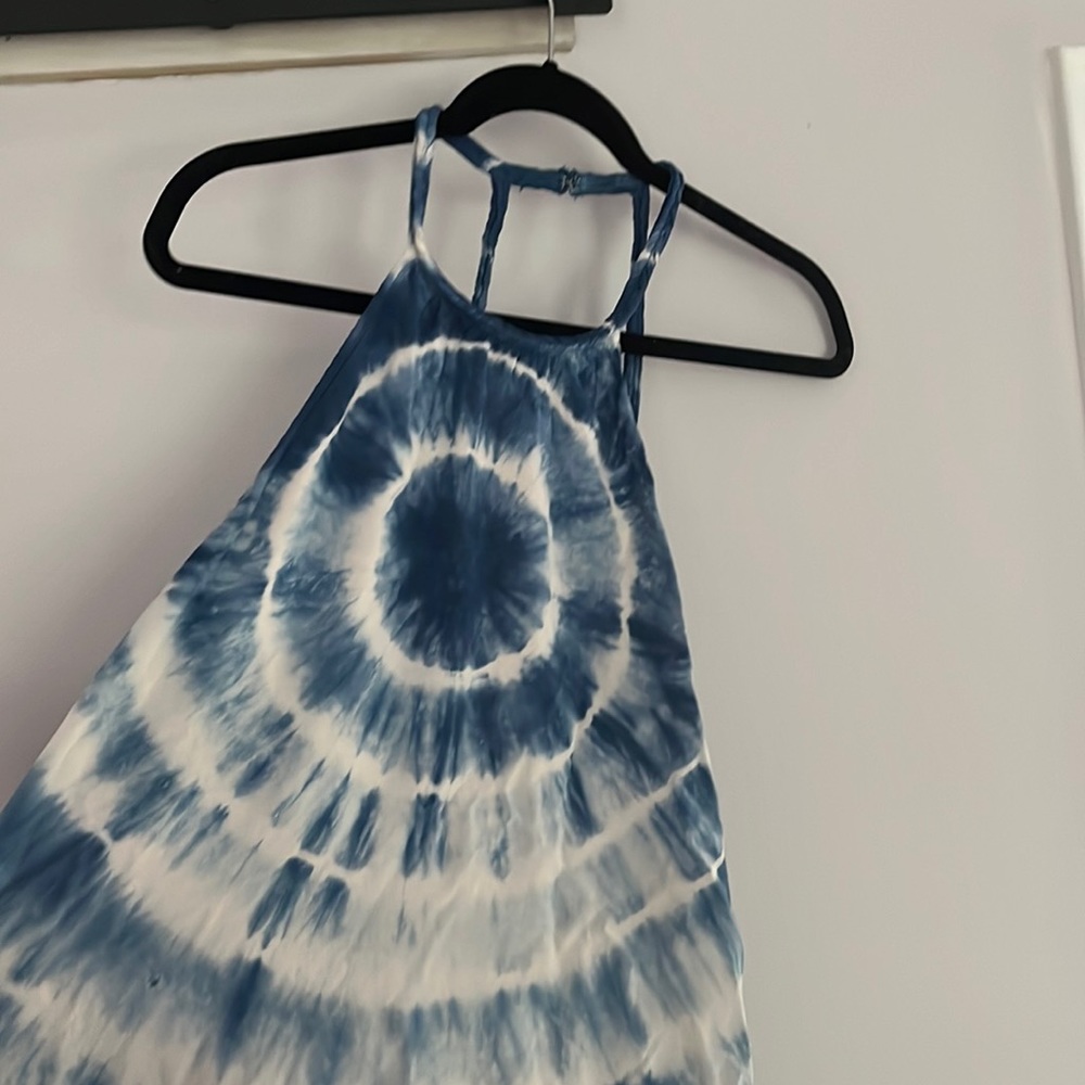 Blue tye die American eagle dress